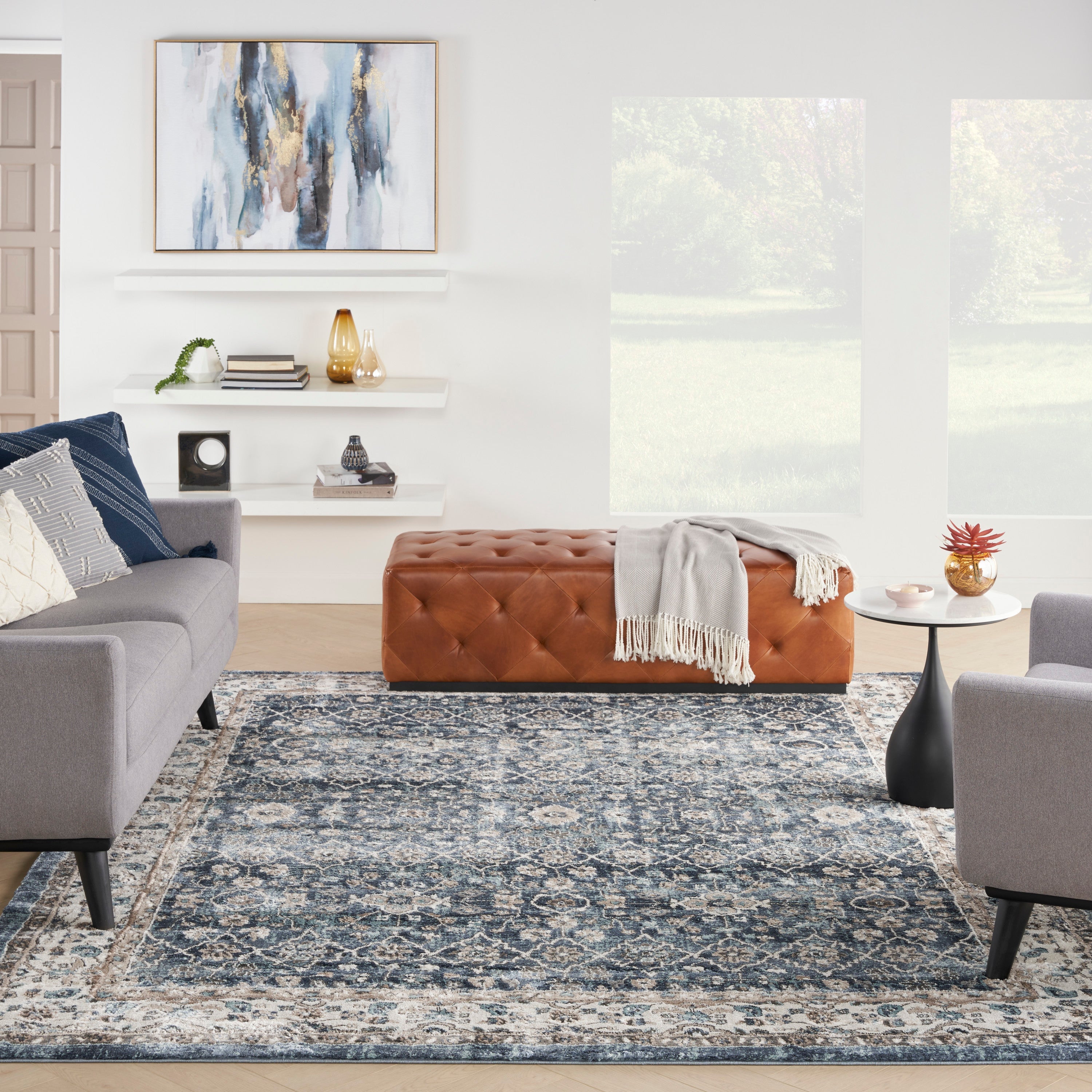 American Manor Blue/Ivory Rug