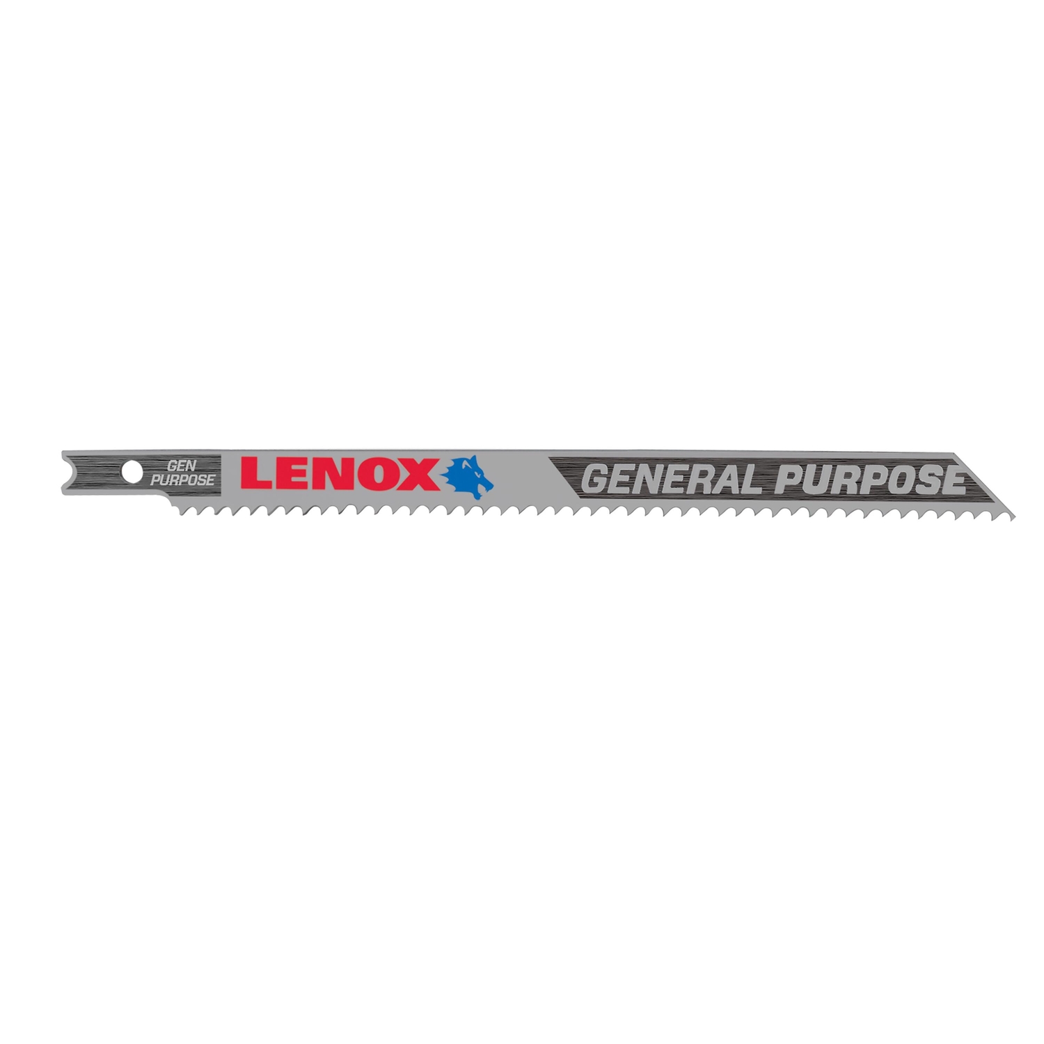 Lenox 5 -1/4 in. Bi-Metal U-Shank Wood， Metal， and Plastic Jig Saw Blade 10 TPI 2 pk