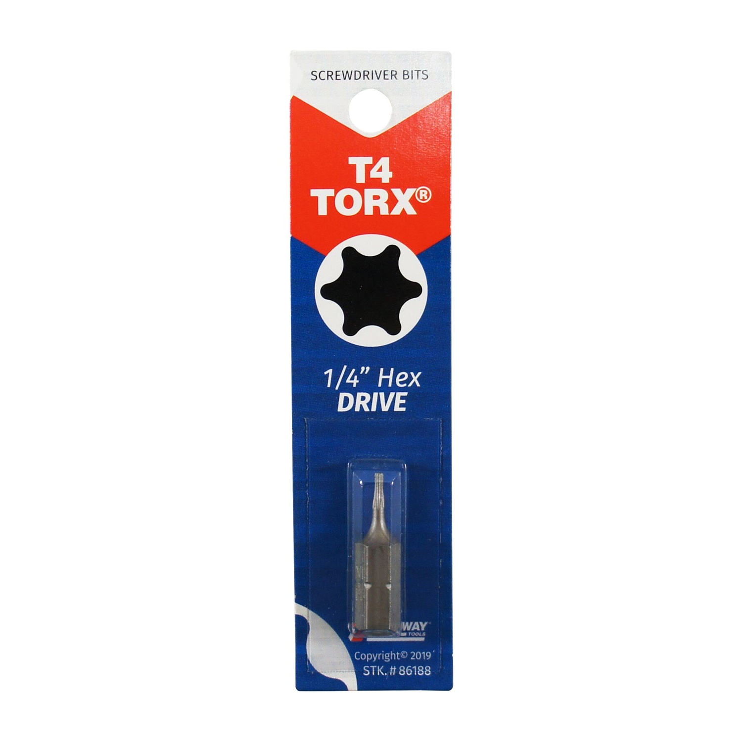 Best Way Tools Torx 1/4 in. X 1 in. L T4 Screwdriver Bit Carbon Steel 1 pc