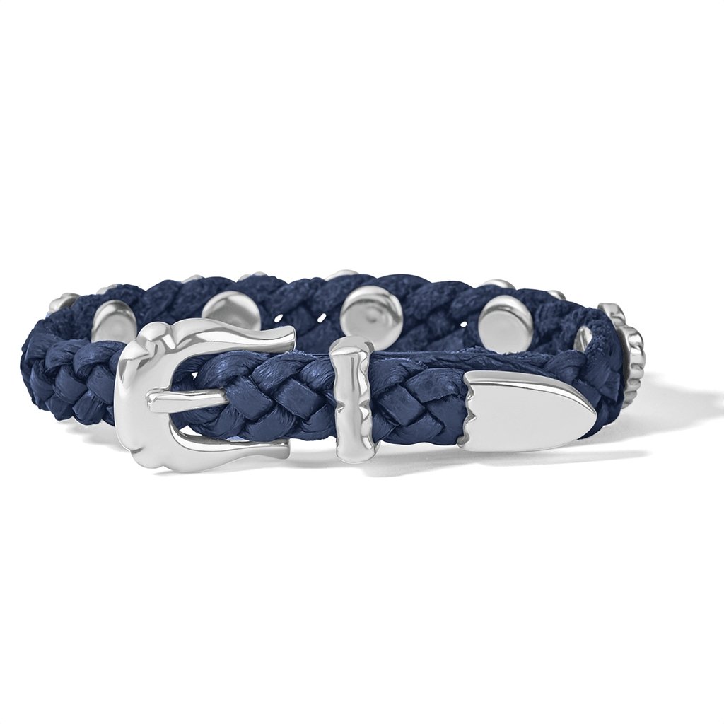 Brighton  Roped Heart Braid Bandit Bracelet in French Blue