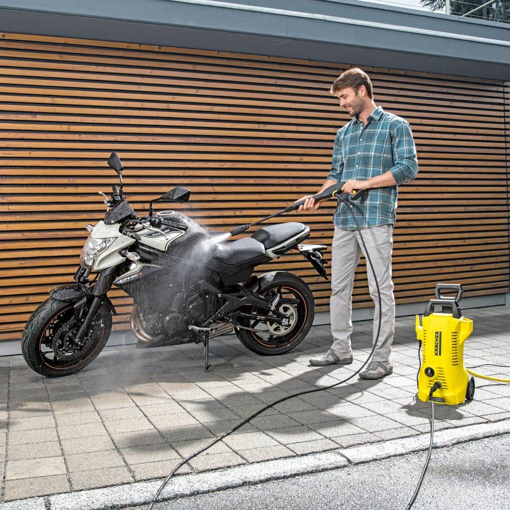 Karcher 1.673-610.0 1700 PSI 1.45 GPM K 2 Power Control Cold Water CHK Electric Pressure Washer Plus 2 Wands， Car Care Kit and Surface Cleaner