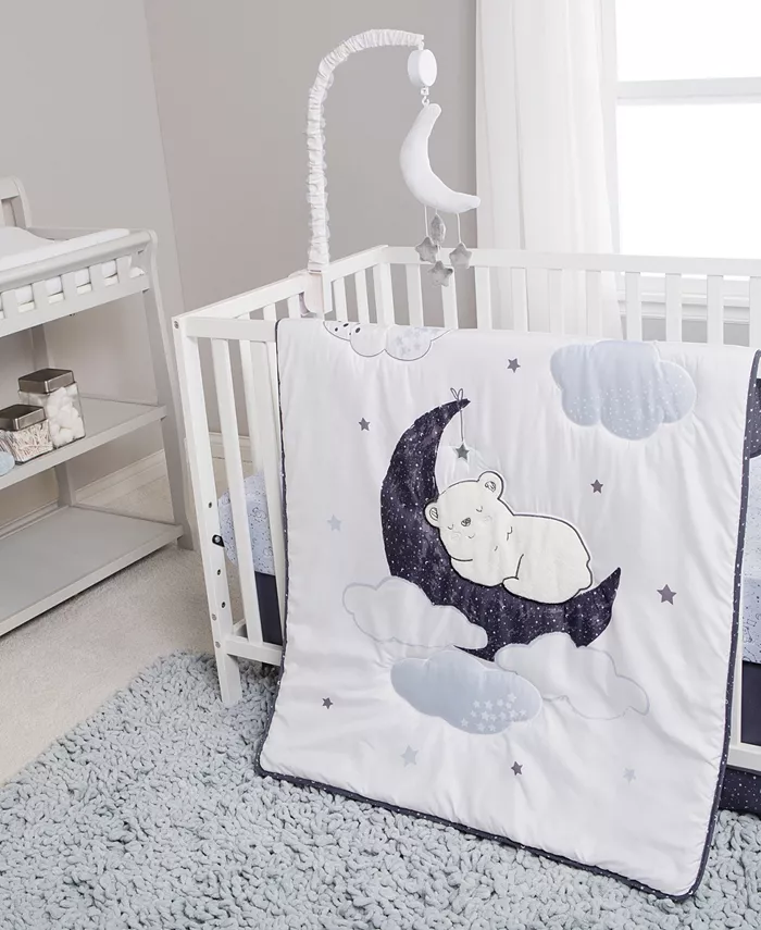 Trend Lab Sammy and Lou Bearly Dreaming 4 Piece Crib Bedding Set