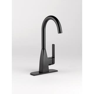 Peerless Xander Single-Handle Bar Faucet in Matte Black P1819LF-BL