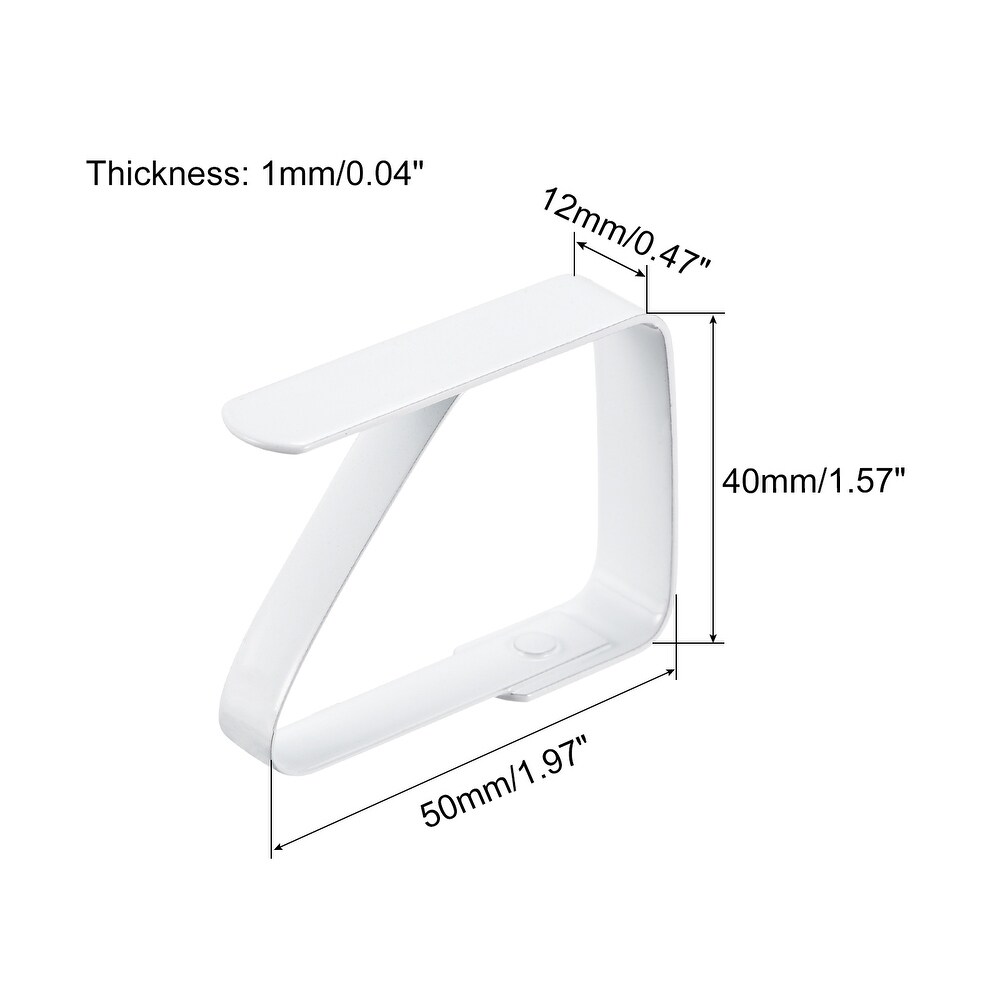 Tablecloth Clips 50mmx40mm 420 Stainless Steel Table Cloth Holder 4Pcs