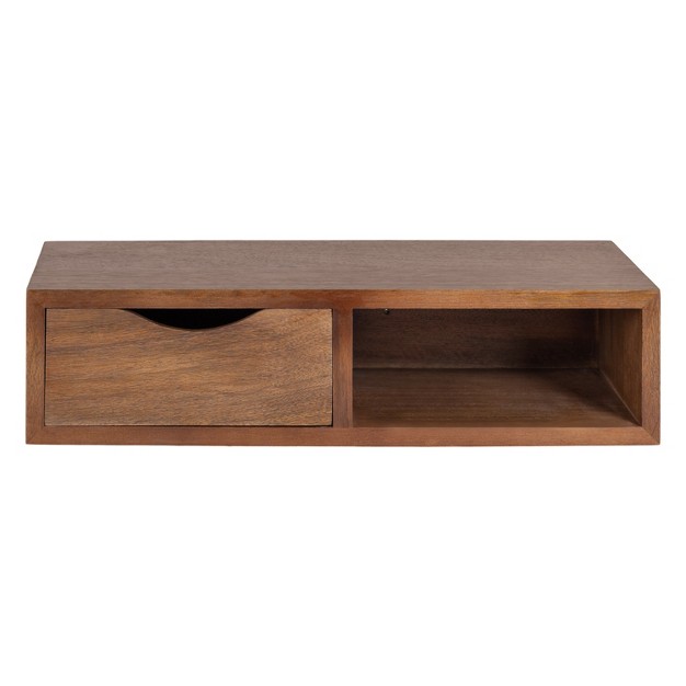 Kate And Laurel Hutton Floating Side Table With Drawer