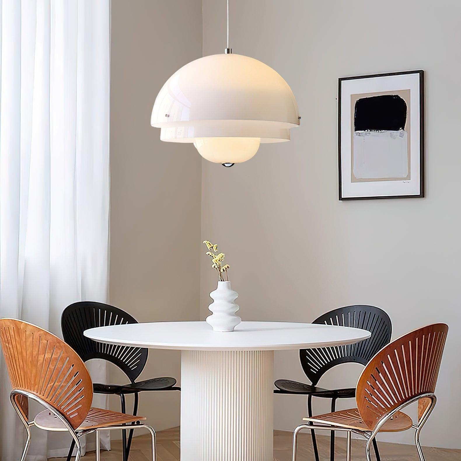 Milk White Layer Pendant Lamp