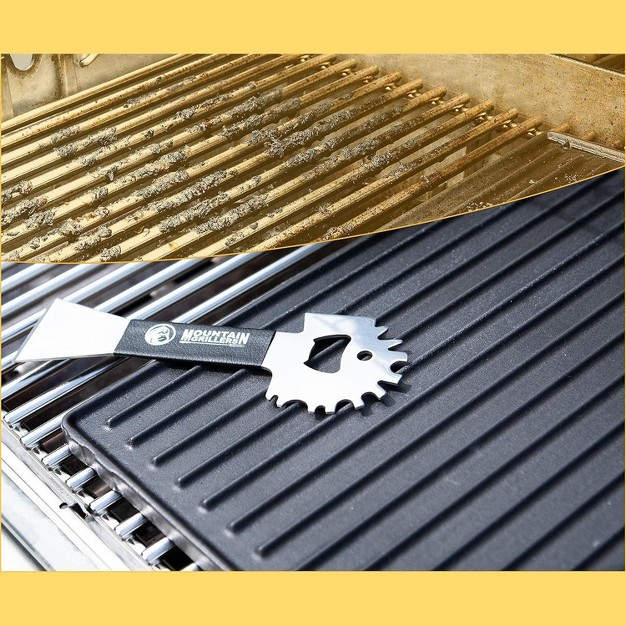 Mountain Grillers Bbq Grill Grate Scraper Silver