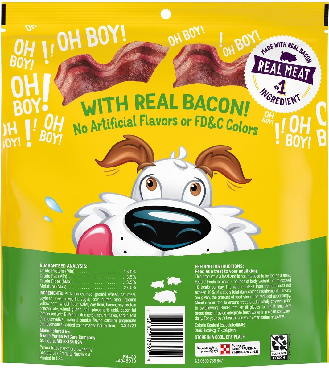 Purina Beggin' Real Meat Fun Size Original with Bacon Flavored Dog Treats