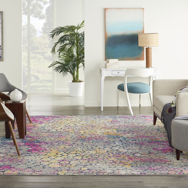 Nourison Passion Helena Yellow Multi Area Rug