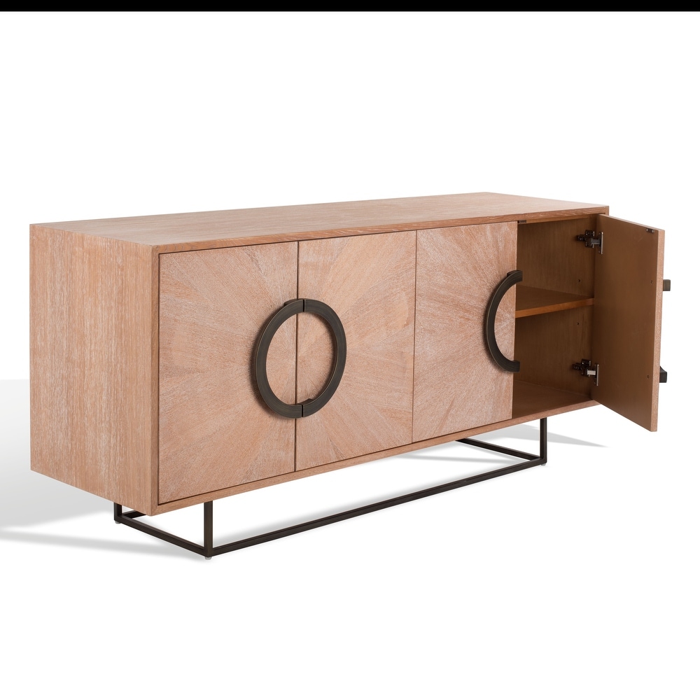 SAFAVIEH Couture Collection Iggy Oak/Brass Modern Sideboard   64\