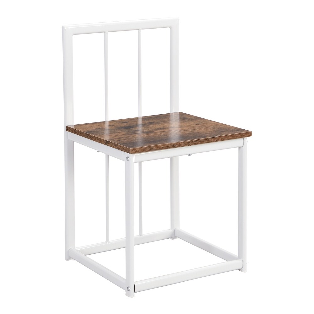 Creative Dining Table Set  Metal Frame Table Set  White