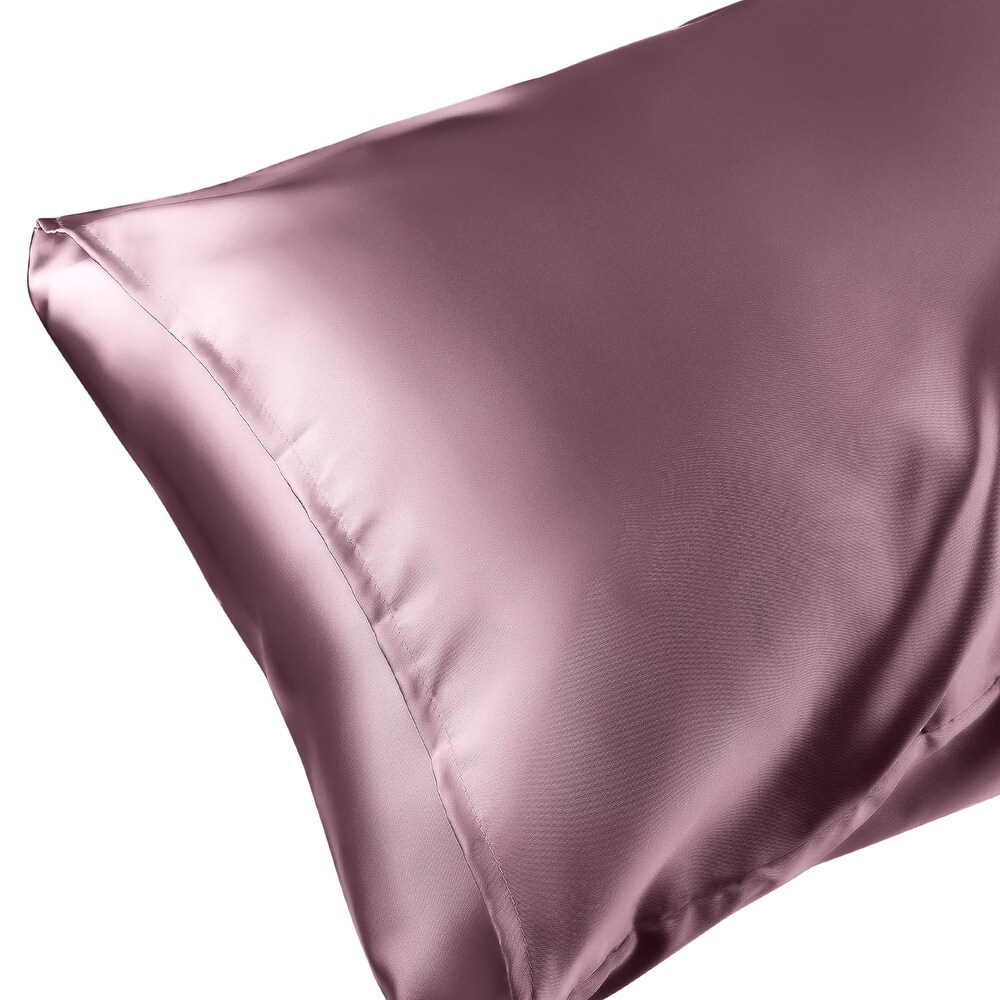 Satin Hair and Skin Breathable Envelope Closure Pillowcase 2 Pcs