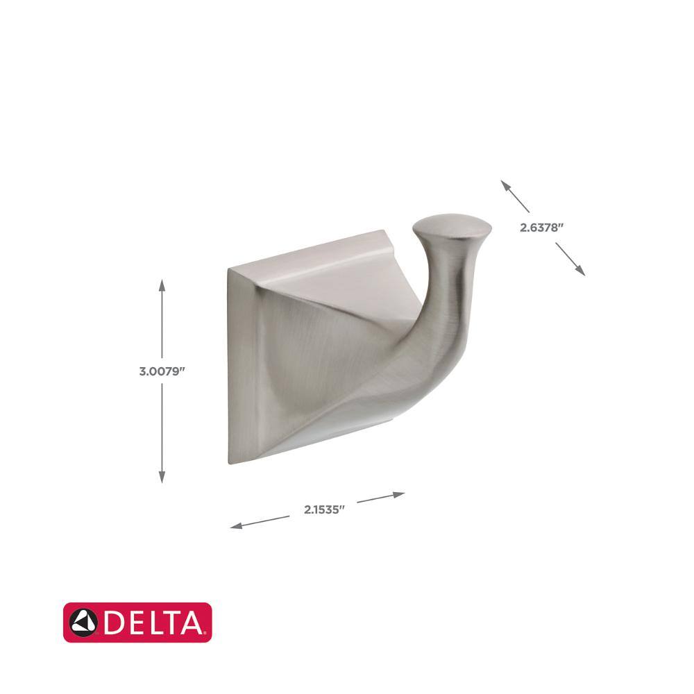 Delta Everly Single Towel Hook in Brushed Nickel EVE35-BN