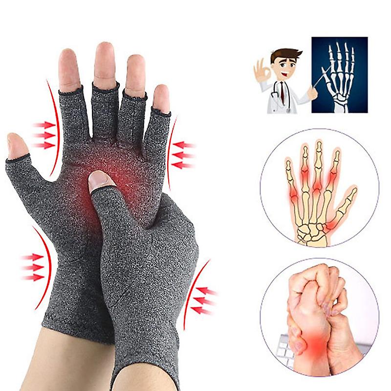 1 Pair Compression Arthritis Gloves Women Men Wrist Support Joint Pain Relief Hand Brace Therapy Wristband Compression Gloves