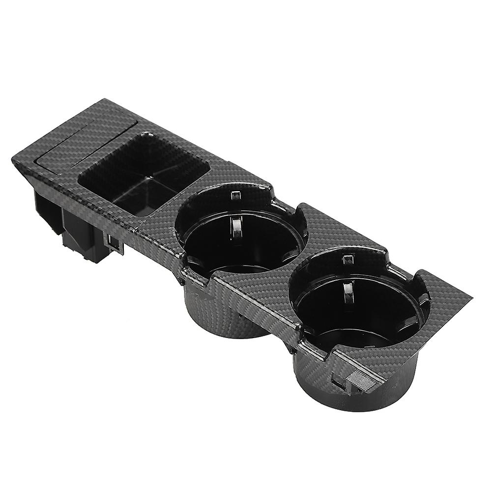 Center Console Drink Cup Coin Storage Holder 51168217953 51168217957 Fit For E46 3 Series 9906carbon Fiber Style