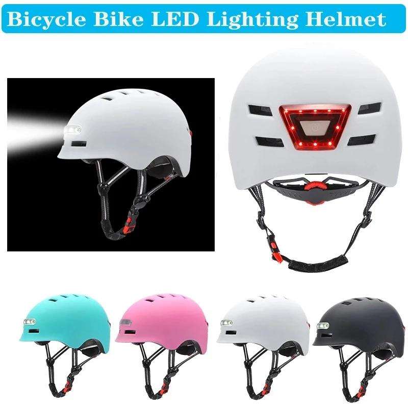 2022 NEW Bike Cycling Helmet Smart Led Tail Light Bike Adult Electric Bicycle MTB Road Scooter For Sport Urban Helmet Men Women