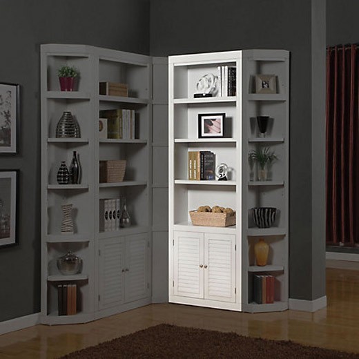 Parker House Boca 32 quotOpen Top Bookcase in Cottage White BOC 430 SPECIAL   Beach Style   Bookcases   by Massiano  Houzz