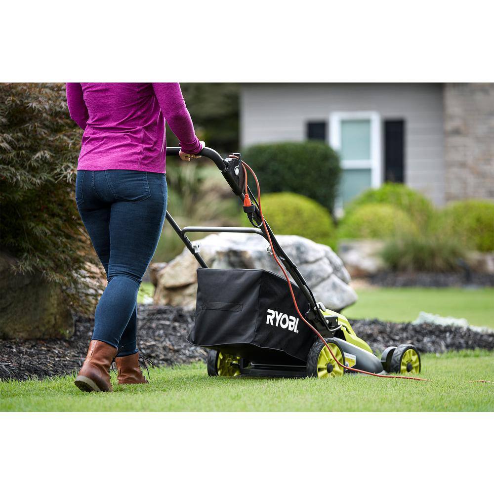 RYOBI 20 in. 13 Amp Electric Walk Behind Lawn Mower RYAC200