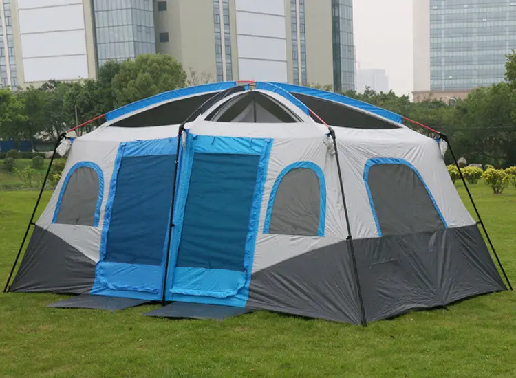 outdoor tent two livingroom rain protection sunscreen 8 people large family camping tent