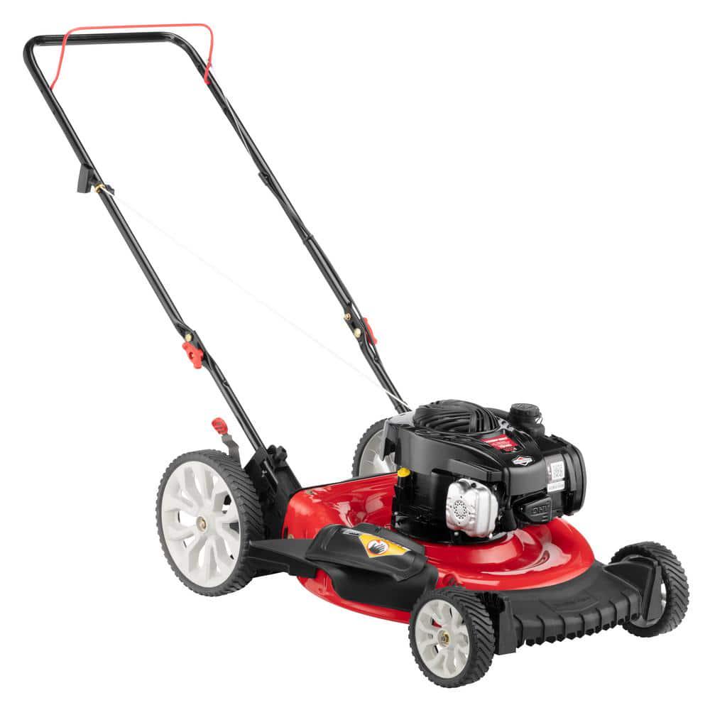 TroyBilt 21in 140cc Briggs and Stratton Gas Push Lawn Mower with Mulching Kit Included