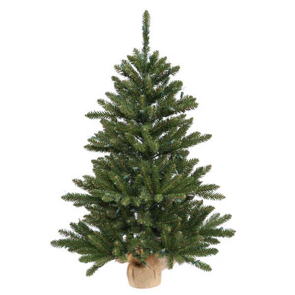 Vickerman Green PVC 24inch Anoka Pine Unlit Artificial Christmas Tree