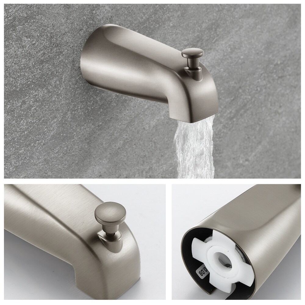 6 Inch Shower Faucet with Tub Spout Combo