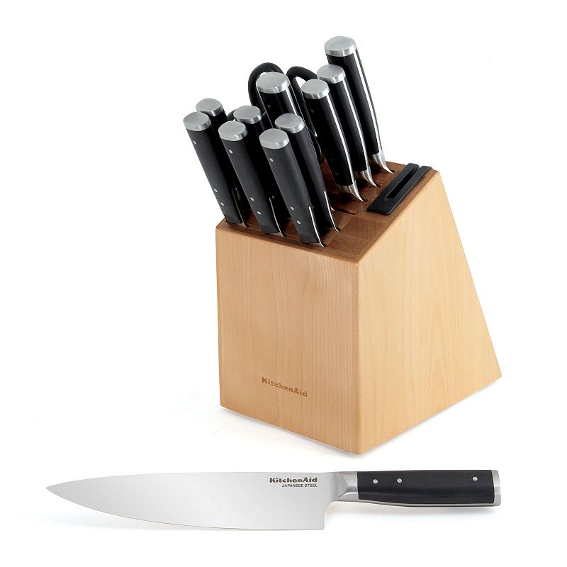 KitchenAid KO14TNBXBAA Gourmet 14-pc. Forged Triple Rivet Knife Block Set