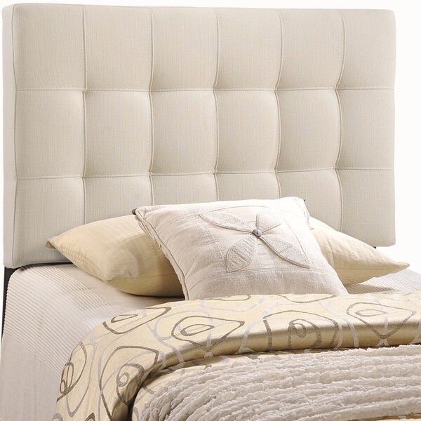 Ivory Lily Twin Fabric Headboard - - 9277975