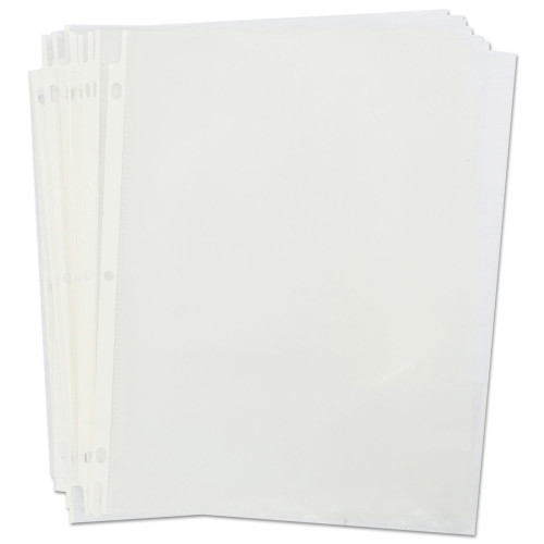 Universal Top-Load Poly Sheet Protectors， Nonglare， Economy， Letter， 200/Box (21127)