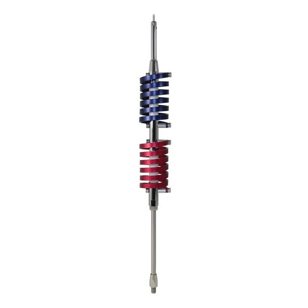 Browning Br 94 70 5 in 15 000 watt Dual flat coils Cb Antenna With 6 in Shaft Anodized Red And Midnight Blue