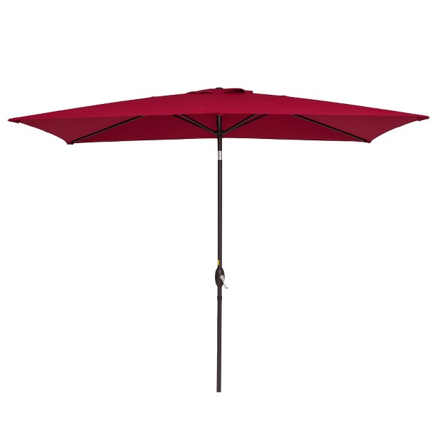 10 x27 X 6 5 x27 Fade resistant Canopy Patio Umbrella With Tilt Adjustment Wellfor