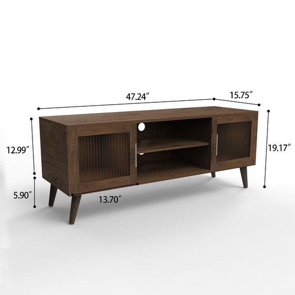 StorageWorks Wood TV Stand for TVs up to 55