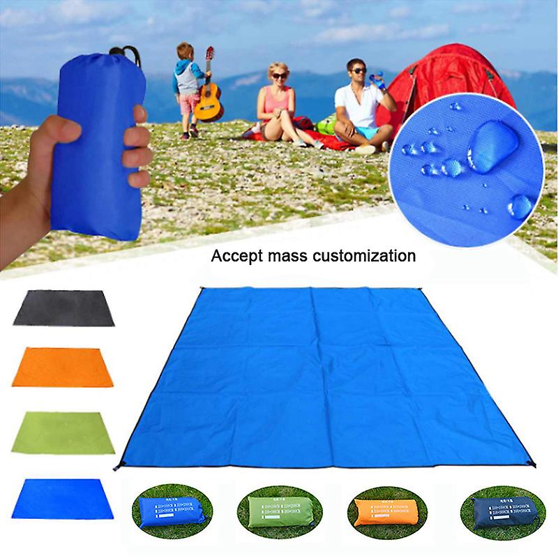 Waterproof Tent Floor Tarp Picnic Mat Ultralight Pocket Tent Footprints Beach Tarp Sack For Camping Hiking Mat