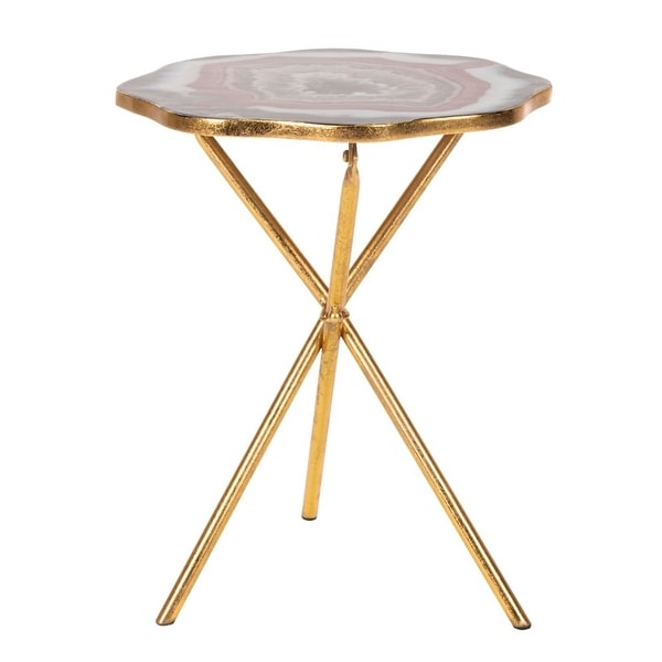 Celeste Faux Agate Side Table