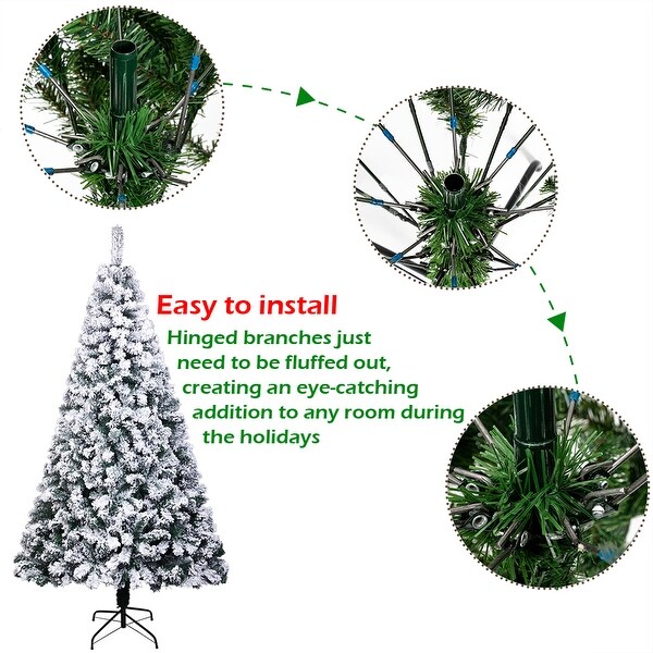 Flocked Artificial Christmas Tree