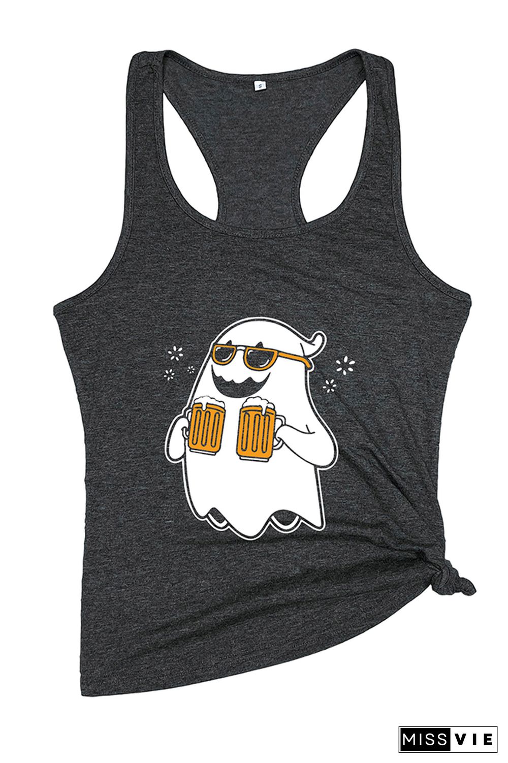 Drinking Ghost Halloween Sleeveless Tank Top Wholesale