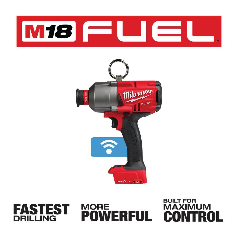 MW M18 Fuel ONE-KEY 18V Lithium-Ion Brushless Cordless 716 in. Hex High Torque Impact Wrench (Tool-Only) 2865-20