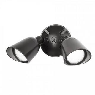 WAC Lighting Endurance Double Spot 30-Watt Black Outdoor Integrated LED Spot Light 3000K WP-LED430-30-aBK