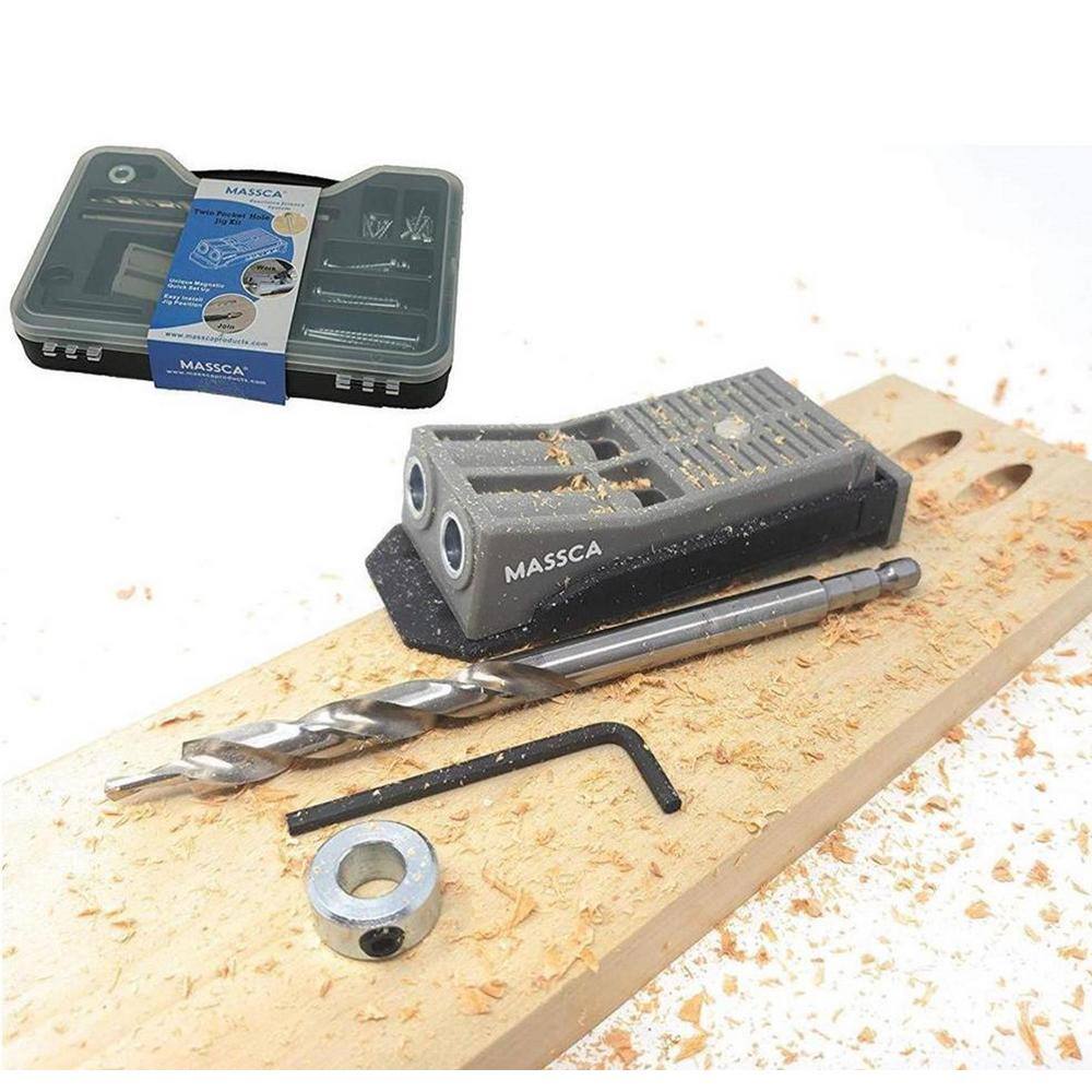 Massca Twin Pocket Hole Jig Kit X0023NLS7H