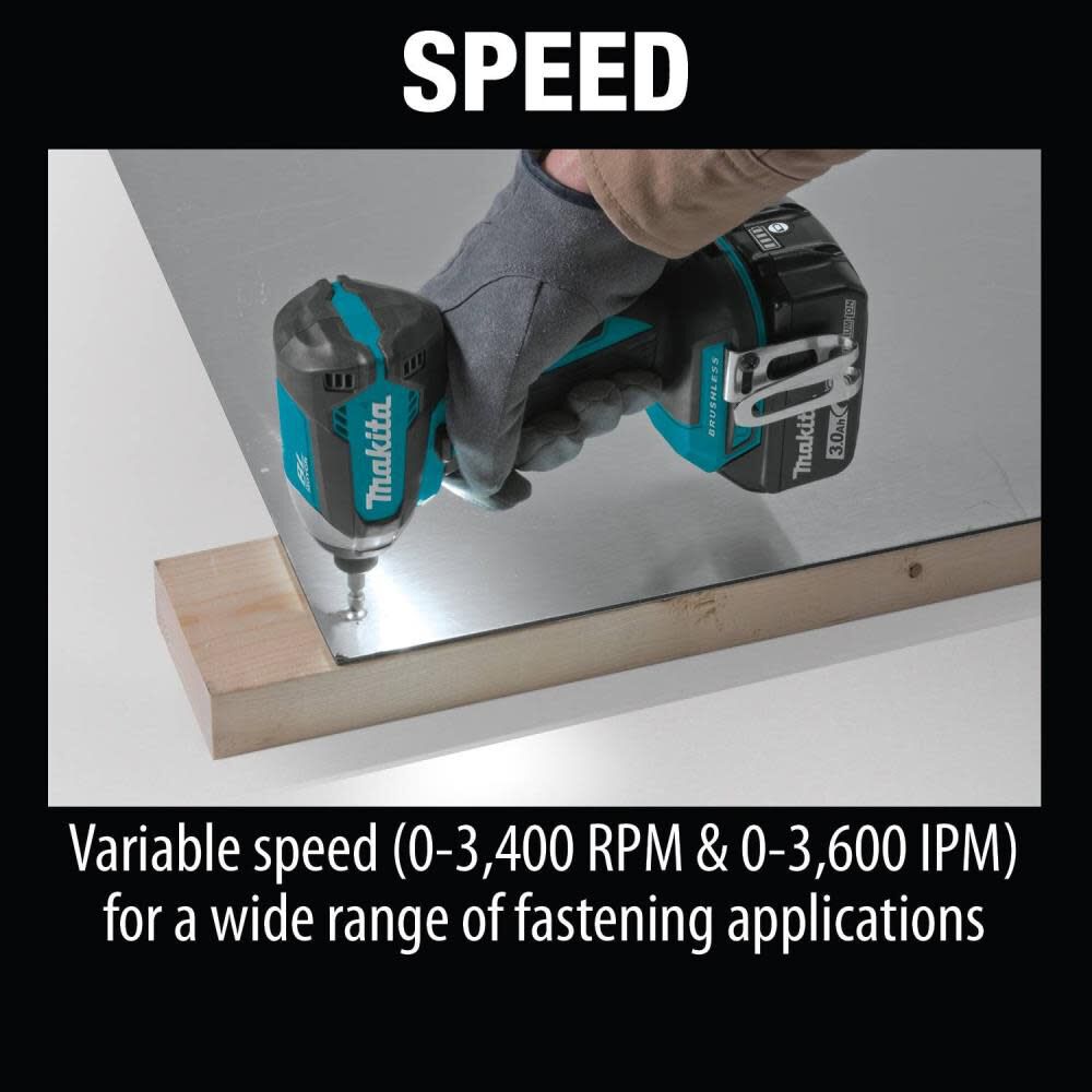 Makita 18V LXT Lithium-Ion Brushless Cordless 2-Pc. Combo Kit (3.0Ah) XT281S from Makita