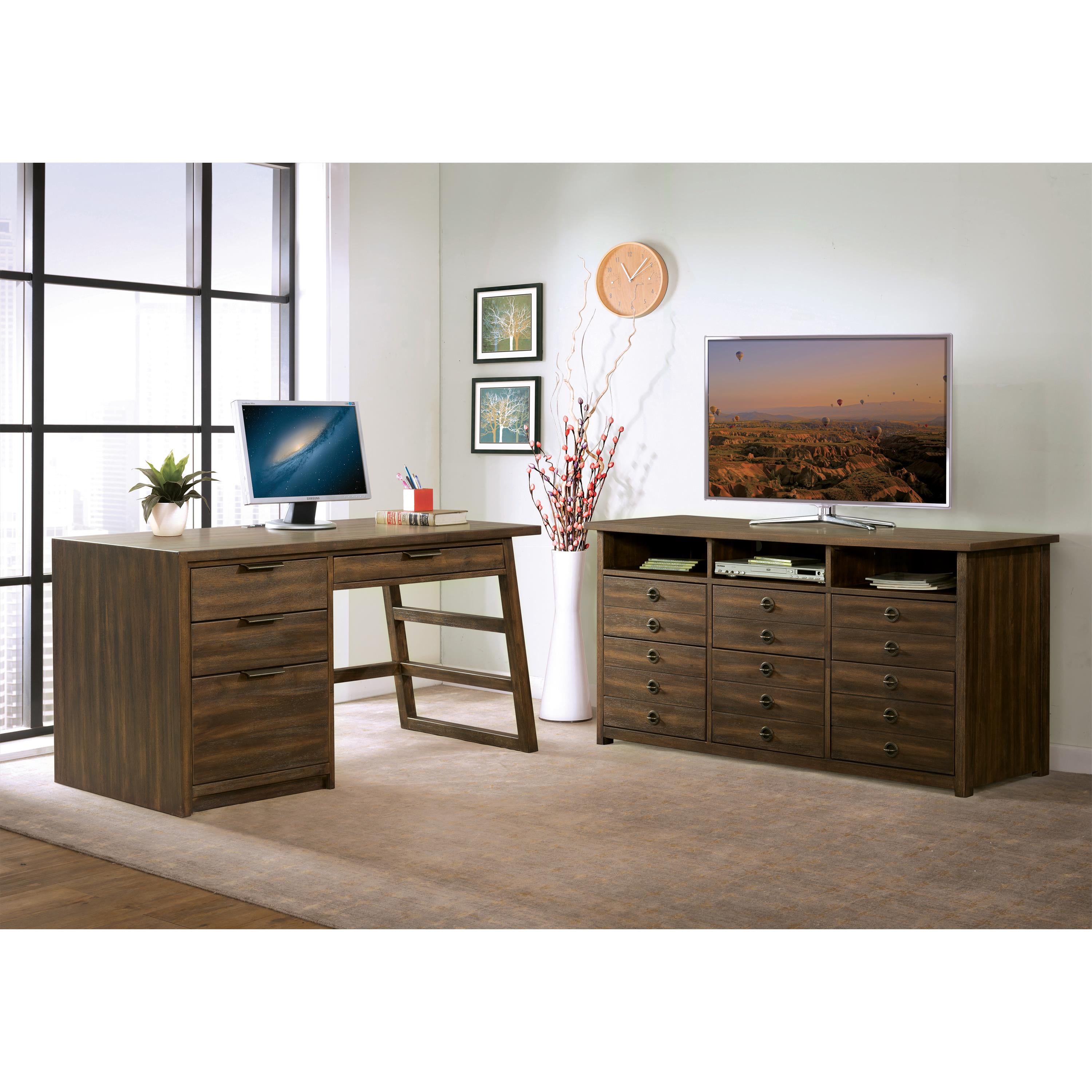 Perspectives Single Pedestal Desk