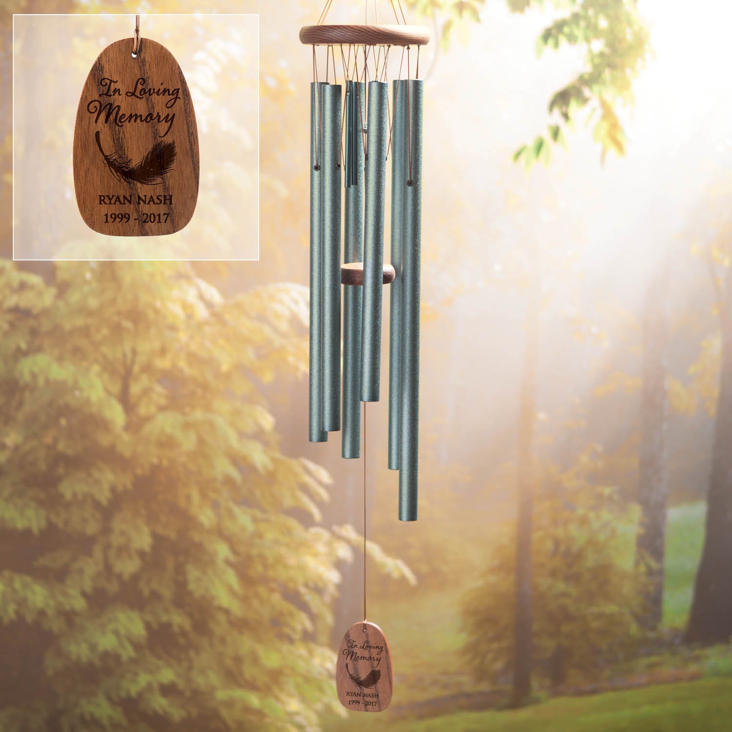 Personalized Sympathy Wind Chimes