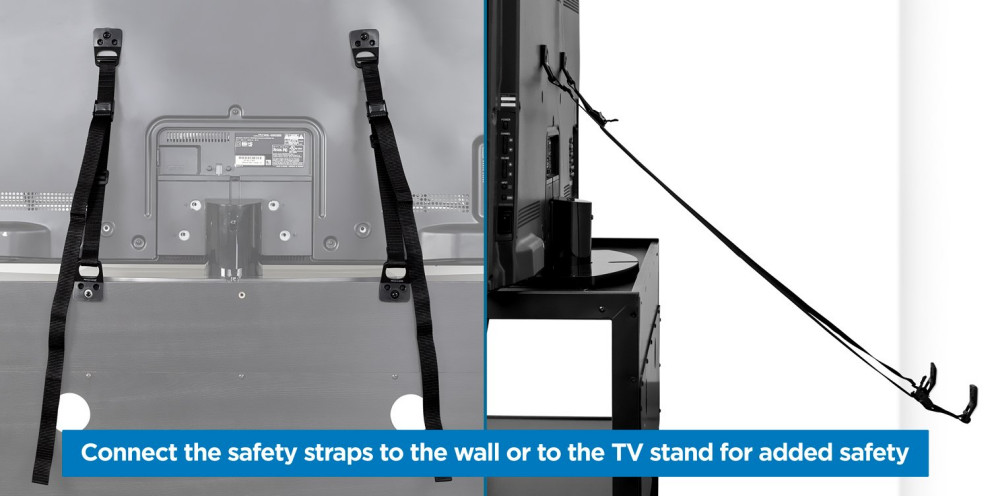 Mount It! Safety Straps for TV  Use for Furniture  Dresser and TV Stands  2 Pack   Contemporary   Entertainment Centers And Tv Stands   by Mount It! TV Wall  ampDesk Mounts  Houzz