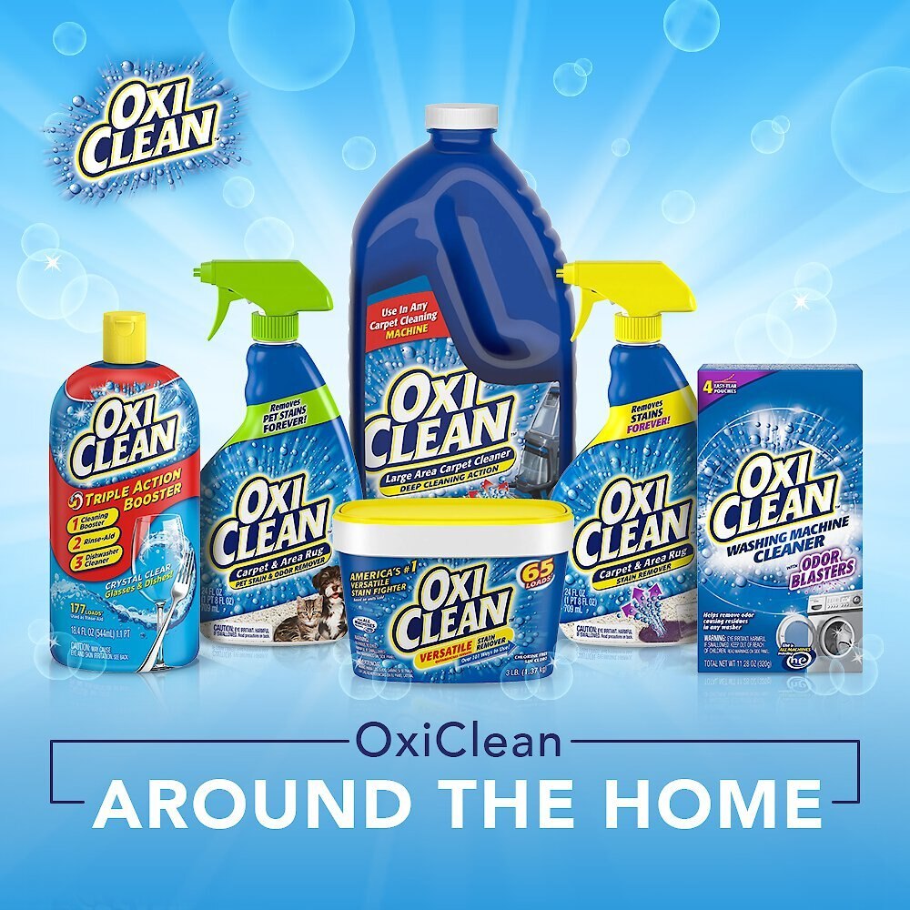 OxiClean Carpet and Area Rug Dog， Cat and Small Pet Stain and Odor Remover， 24-oz bottle