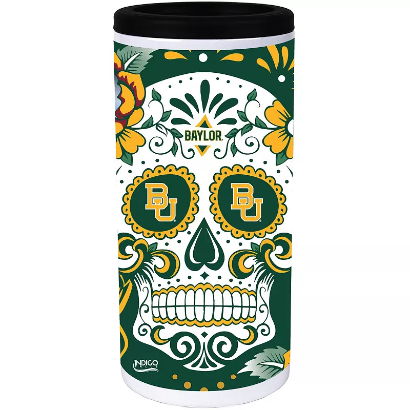 Baylor Bears Dia Stainless Steel 12oz. Slim Can Cooler