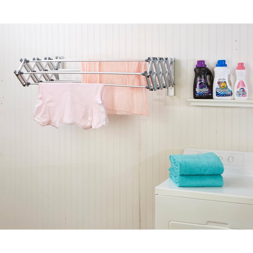 Woolite Aluminum Collapsible Wall Drying Rack W-84152