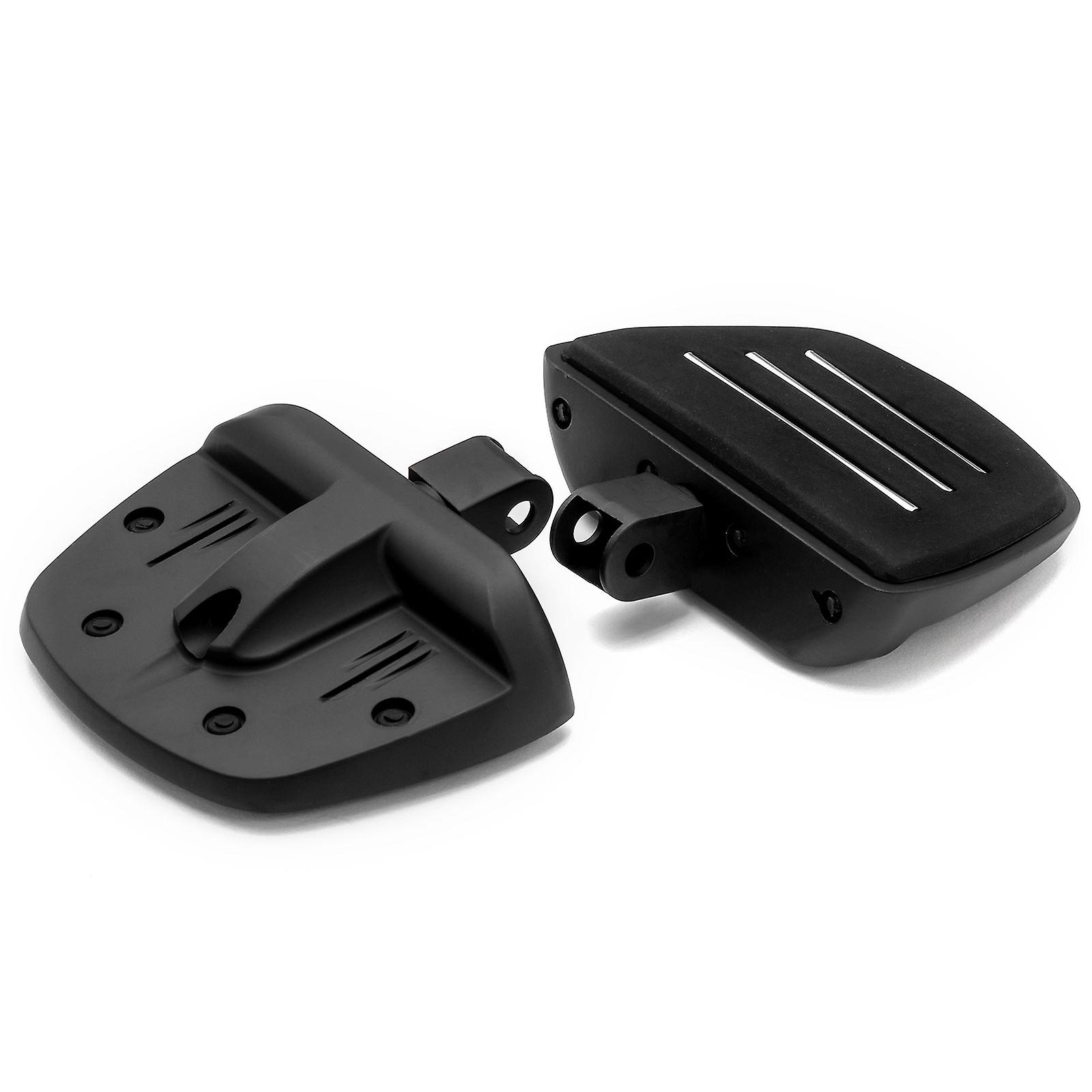 Black Mini Board Floorboards Footpegs Compatible with Honda Shadow Phantom 750 2000-2019 (Front Only)