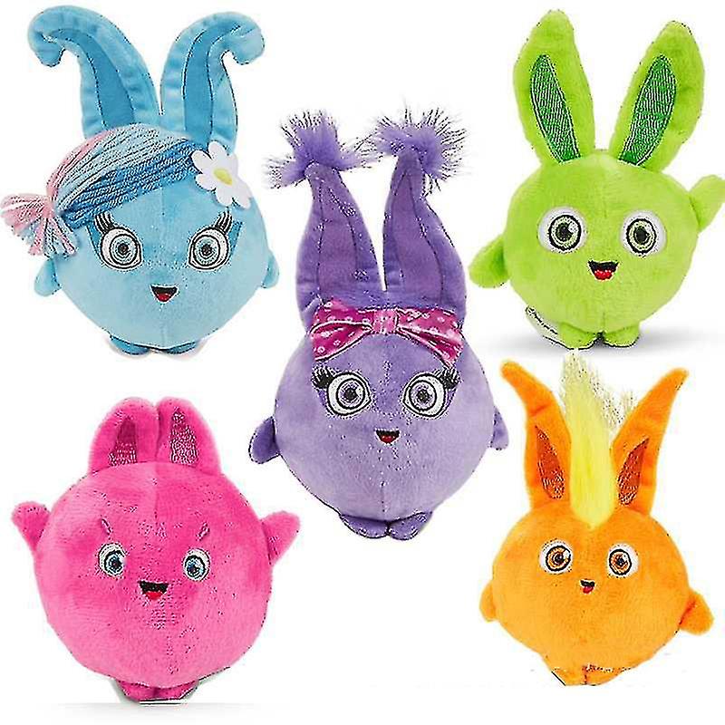 5pcs/set Plush Sunny Bunnies Stuffed Doll Soft Throw Pillow Decorations Children Kids Birthday Present Gifts