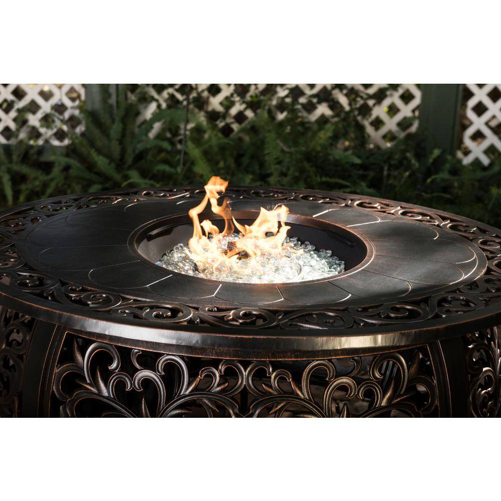 Fire Sense Toulon 48 in. W x 24 in. H Outdoor Gas Fire Pit 62198