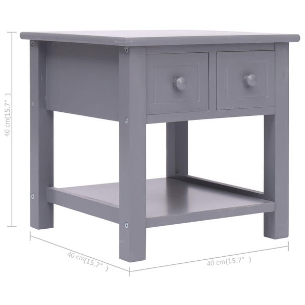 Side Table Gray 15.7